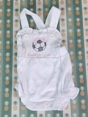 Daddy's Girl Soccer Bubble with Pink Accent